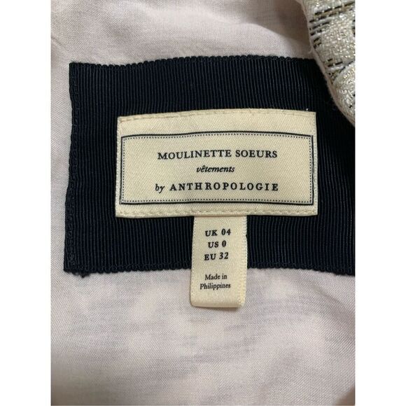 Anthropologie Moulinette Soeurs Colleen mini dress Size 0 - Picture 4 of 7